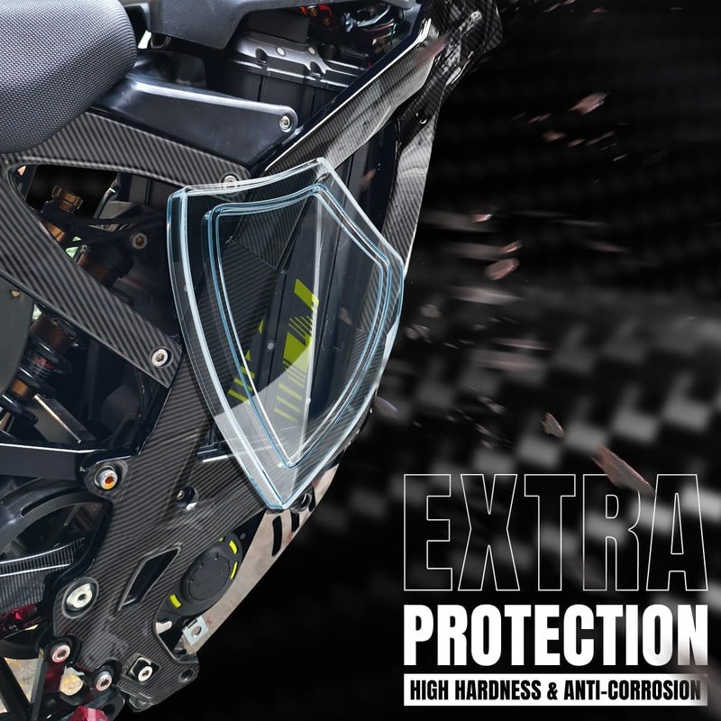 OICCTBF Frame Guards Kit,Carbon Fiber Pattern Body Frame Fairing Protective Cover Protector Guard Sticker Side Body Panel Side Spoiler Cowl Accessoires for Sur Ron Light Bee X LBX Segway X260 X160 - Image 5